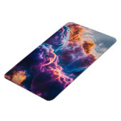Abstract Space Nebula Art - Colorful Cosmic マグネット (左側)