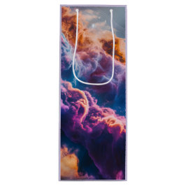 Abstract Space Nebula Art - Colorful Cosmic ワインギフトバッグ