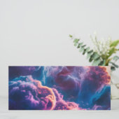 Abstract Space Nebula Art - Colorful Cosmic 招待状 (スタンド正面)