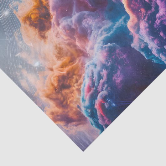 Abstract Space Nebula Art - Colorful Cosmic 薄葉紙 (詳細)