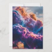 Abstract Space Nebula Art - Colorful Flat Card (正面)