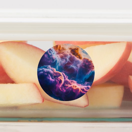 Abstract Space Nebula Art - Colorful Labels ラベル (貼付)