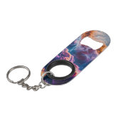 Abstract Space Nebula Cosmic Bottle Opener キーホルダー栓抜き (正面アングル)
