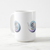Abstract Spiral Brushstroke Vector – Meditative Pa コーヒーマグカップ (正面左)