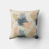 Abstract Splash Throw Pillow クッション (裏面)