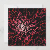 Abstract Splatter Dots Of Pinks And Reds Pattern カード (正面)