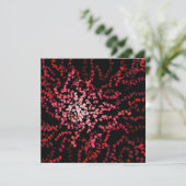Abstract Splatter Dots Of Pinks And Reds Pattern カード (スタンド正面)