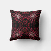 Abstract Splatter Dots Of Pinks And Reds Pattern クッション (裏面)