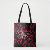 Abstract Splatter Dots Of Pinks And Reds Pattern トートバッグ (正面)