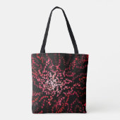 Abstract Splatter Dots Of Pinks And Reds Pattern トートバッグ (裏面)