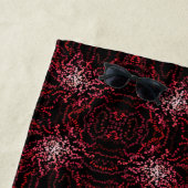 Abstract Splatter Dots Of Pinks And Reds Pattern ビーチタオル (インサイチュ)