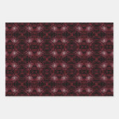 Abstract Splatter Dots Of Pinks And Reds Pattern ラッピングペーパーシート (正面2)