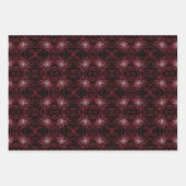 Abstract Splatter Dots Of Pinks And Reds Pattern ラッピングペーパーシート (正面)