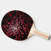 Abstract Splatter Dots Of Pinks And Reds Pattern 卓球ラケット (横)