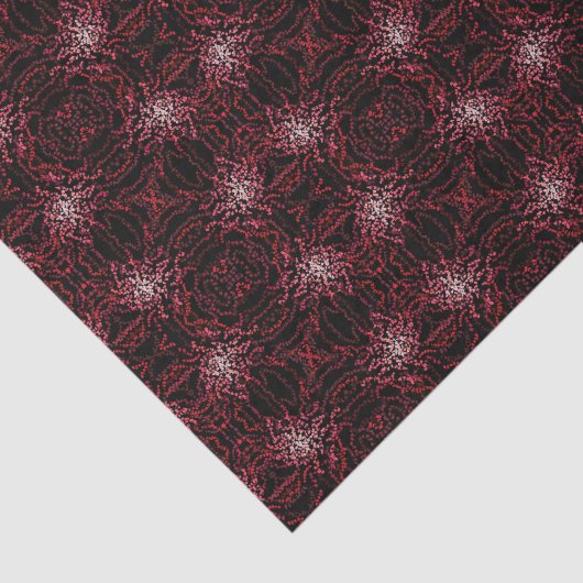 Abstract Splatter Dots Of Pinks And Reds Pattern 薄葉紙 (詳細)