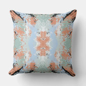 Abstract Split Ends Pattern And Soft Pastels アウトドアクッション (正面)