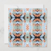 Abstract Split Ends Pattern And Soft Pastels カード (正面)