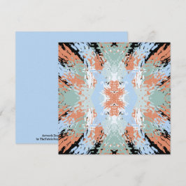 Abstract Split Ends Pattern And Soft Pastels カード