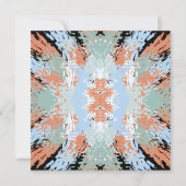 Abstract Split Ends Pattern And Soft Pastels カード (正面)