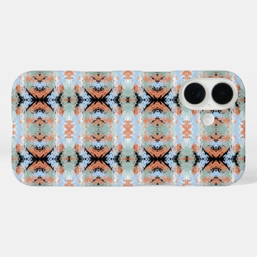 Abstract Split Ends Pattern And Soft Pastels Case-Mate iPhoneケース (裏面 (横))