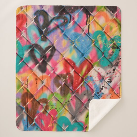 Abstract Spray Paint Texture Backgroundart,street, シェルパブランケット (正面)