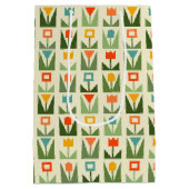 Abstract Spring Flowers ミディアムペーパーバッグ (裏面)