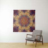 Abstract square background. Symmetric round decora タペストリー (インサイチュ(横))