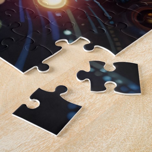 Abstract Stars and Moon ジグソーパズル (側面)