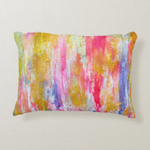 Abstract streams of paints on the wall. Modern tex アクセントクッション (裏面)