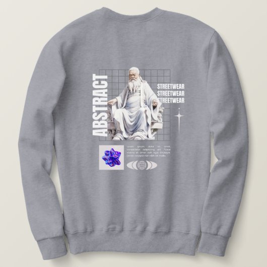 abstract - streetwear スウェットシャツ (デザイン裏面)