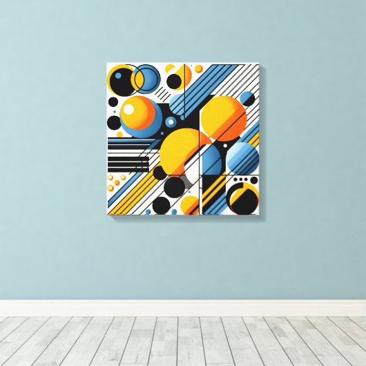 Abstract Stretched Canvas Print キャンバスプリント (インサイチュ (ウッドフロア))
