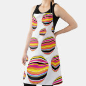 abstract striped raindrops seamless pattern multic エプロン (インサイチュ)