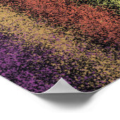 Abstract striped scrapbook poster texture ポスター (角)