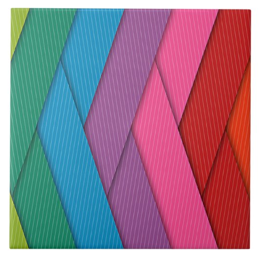 Abstract stripes, colorful, タイル (正面)