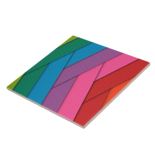 Abstract stripes, colorful, タイル (側面)