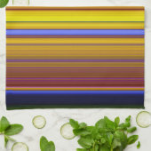 Abstract Stripes Design 1 キッチンタオル (折り畳み)