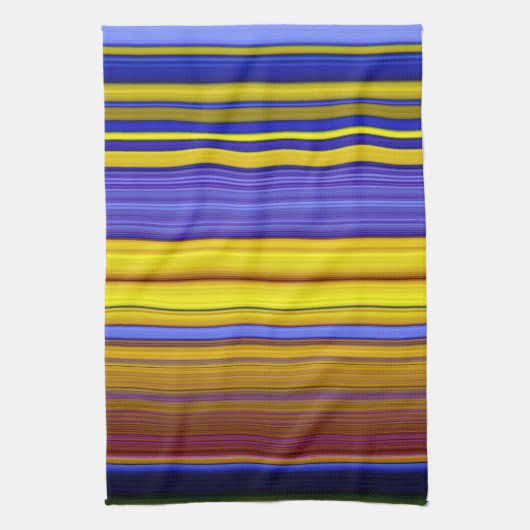 Abstract Stripes Design 1 キッチンタオル (縦)