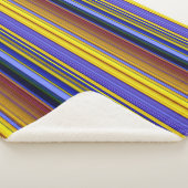 Abstract Stripes Design 1 シェルパブランケット (3/4)