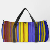 Abstract Stripes Design 1 ダッフルバッグ (裏面)