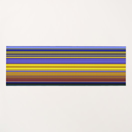 Abstract Stripes Design 1 ヨガマット (正面(横))