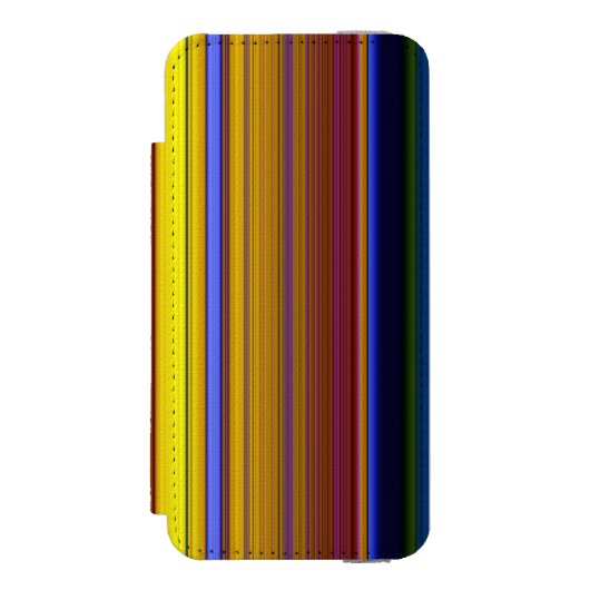 Abstract Stripes Design 1 Incipio iPhoneウォレットケース (フォリオ 正面)