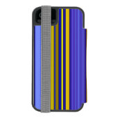 Abstract Stripes Design 1 Incipio iPhoneウォレットケース (フォリオ裏面)