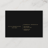 Abstract Stunning Bronze Gold Watercolor 名刺 (裏面)