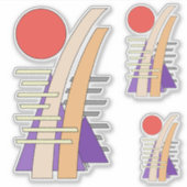 Abstract Sun, Shadows, Reflections, and Structures シール (正面)