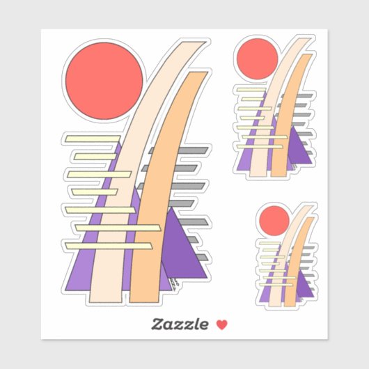 Abstract Sun, Shadows, Reflections, and Structures シール (シート)