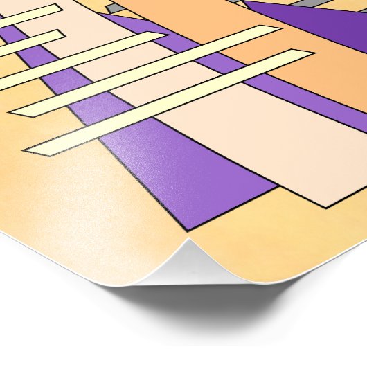 Abstract Sun, Shadows, Reflections, and Structures フォトプリント (角)