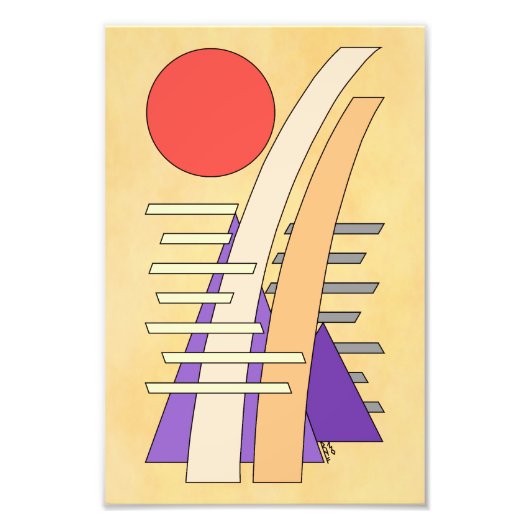 Abstract Sun, Shadows, Reflections, and Structures フォトプリント (正面)