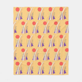 Abstract Sun, Shadows, Reflections, and Structures フリースブランケット