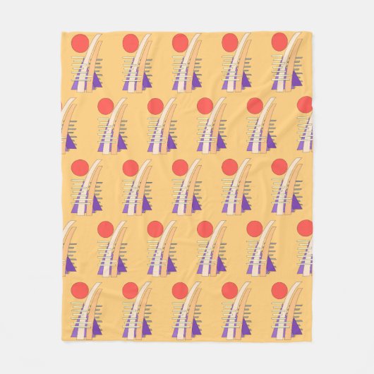 Abstract Sun, Shadows, Reflections, and Structures フリースブランケット (正面)