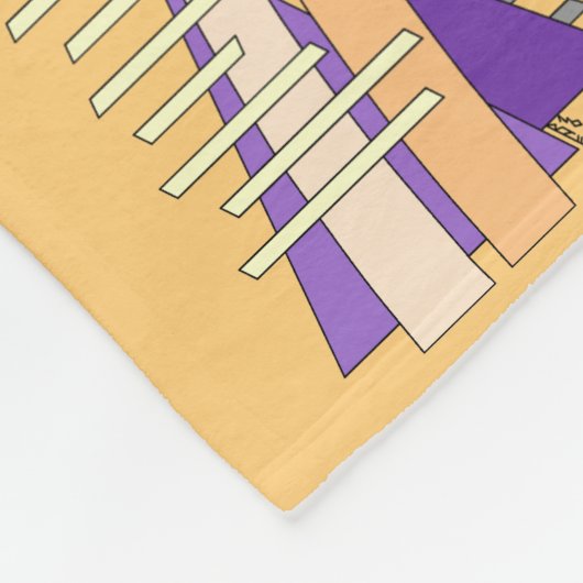 Abstract Sun, Shadows, Reflections, and Structures フリースブランケット (角)